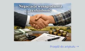 Uścisk dłoni symbolizuje negocjacje wynagrodzenia za służebność. Na stole stosy pieniędzy, monety, kluczyki do auta i umowa.
