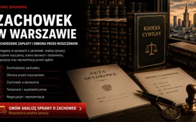 Prawo spadkowe: pomoc w sprawach o zachowek, testament, darowizny i reprezentacja prawna w Warszawie.