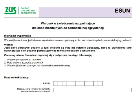 ZUS 800 plus 2025/2026: Wniosek online krok po kroku poradnik