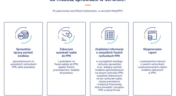 Jak sprawdzić PPK? W serwisie MojePPK sprawdzisz wartość środków, wpłaty, szczegóły rachunków i wygenerujesz raport.