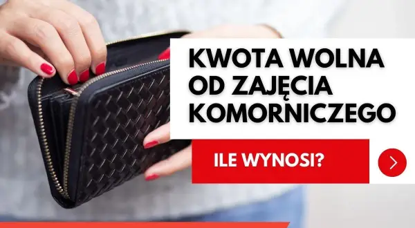 Dłonie z czerwonym lakierem otwierają czarny portfel.