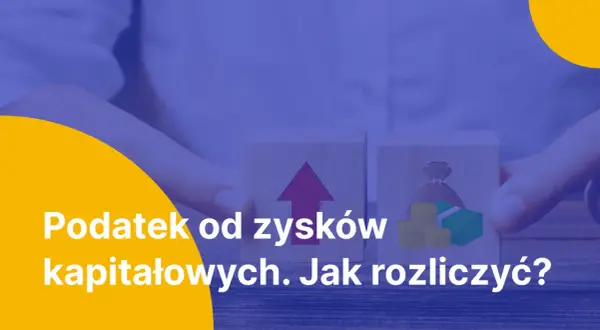 Dwa klocki symbolizują podatek od zysków kapitałowych. Jeden z nich ma strzałkę w górę, drugi worek z pieniędzmi. Zmiany w podatku belki?