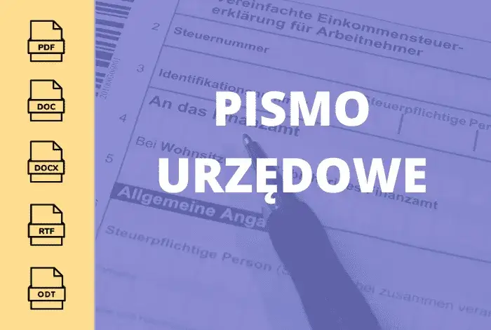 dokumenty urzędowe wniosek formularz