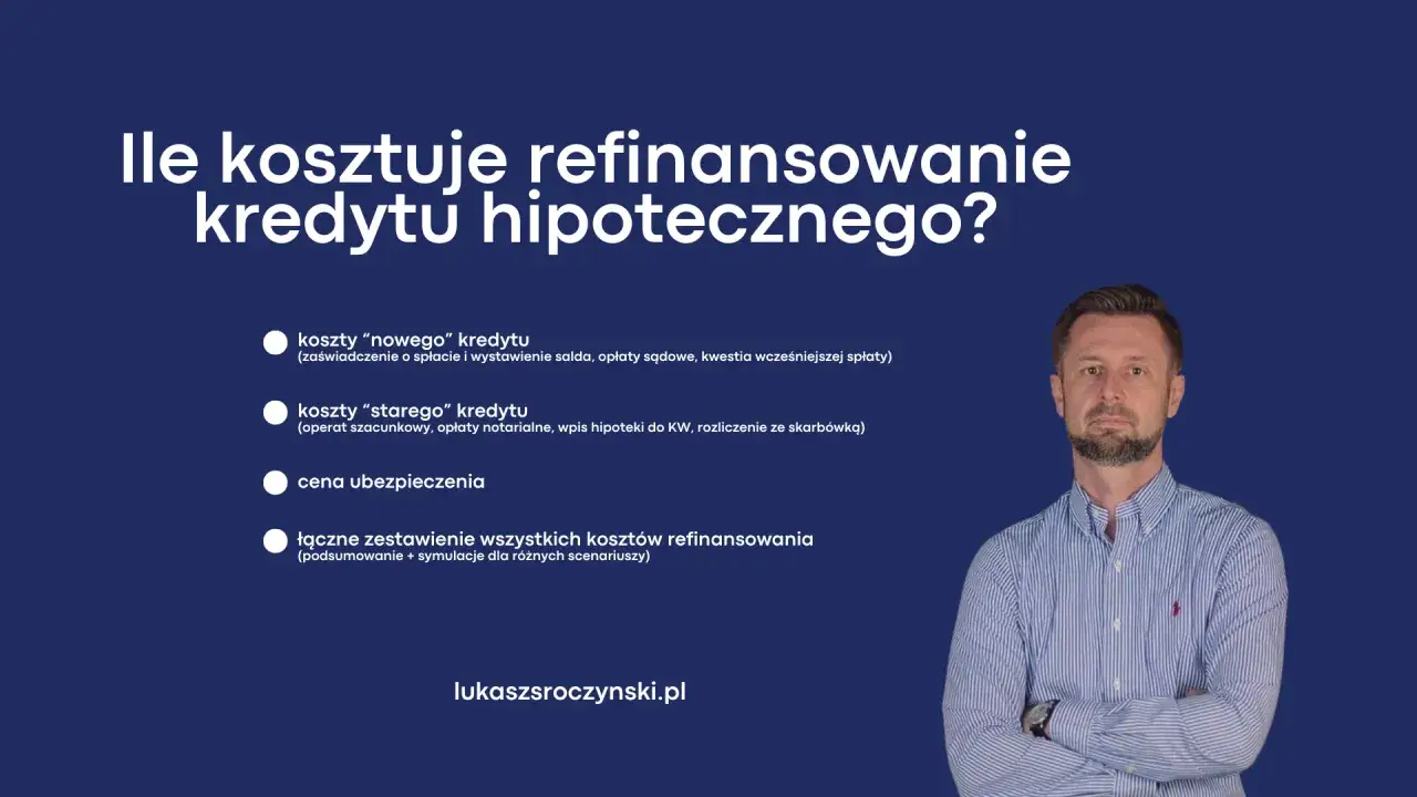 Ile kosztuje refinansowanie kredytu hipotecznego? Sprawdź koszty nowego i starego kredytu, ubezpieczenia i symulacje.